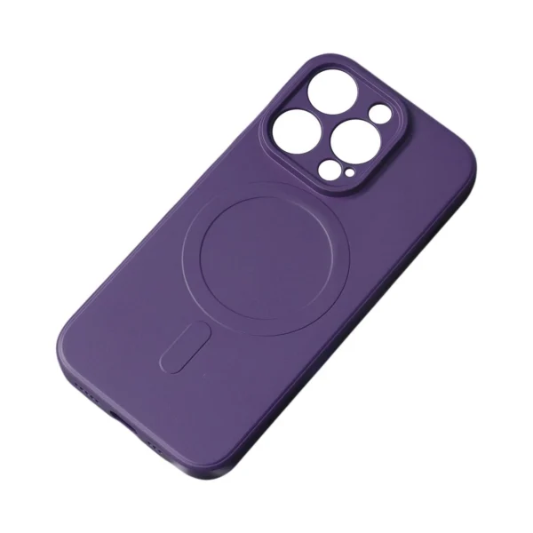 MagSafe Compatible Silicone Case for iPhone 15 Plus Silicone Case - Purpleeng