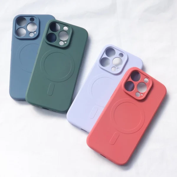 MagSafe Compatible Silicone Case for iPhone 15 Plus Silicone Case - Pinkeng
