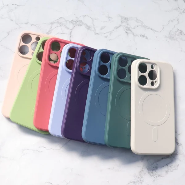 MagSafe Compatible Silicone Case for iPhone 15 Plus Silicone Case - Pinkeng