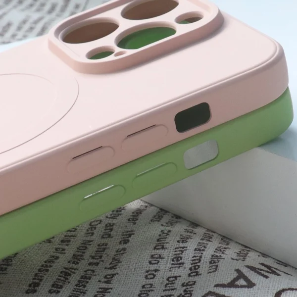 MagSafe Compatible Silicone Case for iPhone 15 Plus Silicone Case - Pinkeng