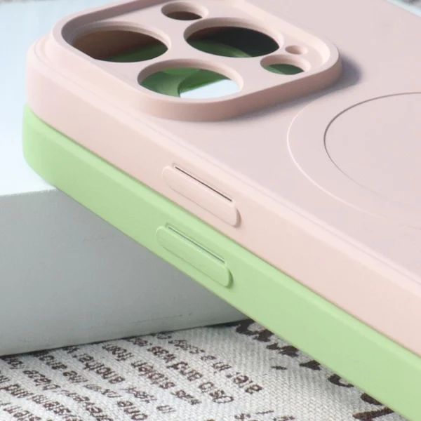 MagSafe Compatible Silicone Case for iPhone 15 Plus Silicone Case - Pinkeng