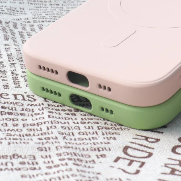 MagSafe Compatible Silicone Case for iPhone 15 Plus Silicone Case - Pinkeng