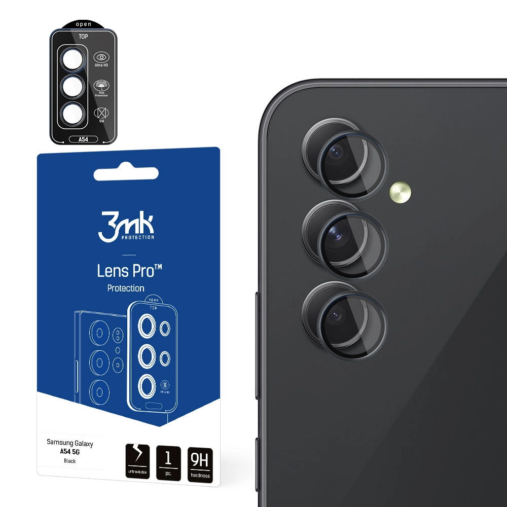 Samsung Galaxy A54 5G - 3mk Lens Protection Pro Blackeng