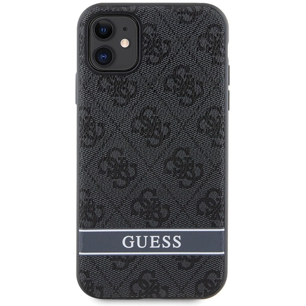 Guess GUHCN61P4SNK iPhone 11 / Xr grey/grey hardcase 4G Stripeeng