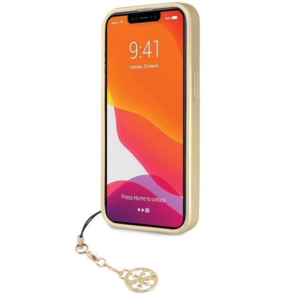Guess 4G Charms Collection case for iPhone 14 Pro - grayeng