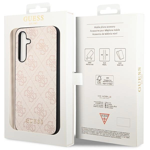 Guess 4G Metal Gold Logo case for Samsung Galaxy A54 - pinkeng