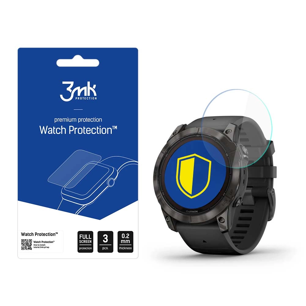Garmin Fenix ​​7X Pro Solar - 3mk Watch Protection™ v. FlexibleGlass Liteeng