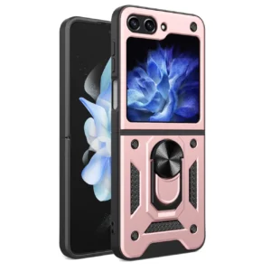 Hybrid Armor Camshield Case for Z Flip 5 5G with Camera Protector - Pinkeng