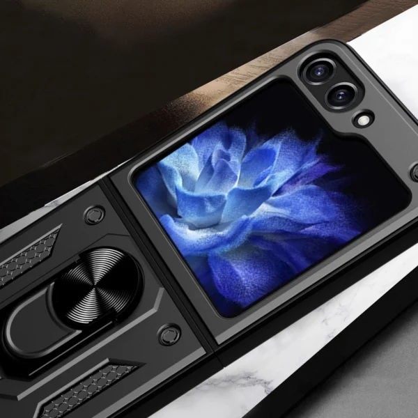 Hybrid Armor Camshield Case for Z Flip 5 5G with Camera Protector - Pinkeng