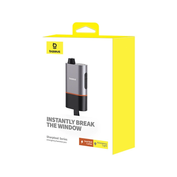 Baseus SharpTool safety hammer - blackeng