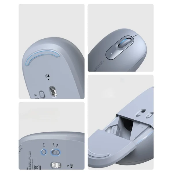 Ugreen MU105 2.4GHz USB wireless mouse - blueeng