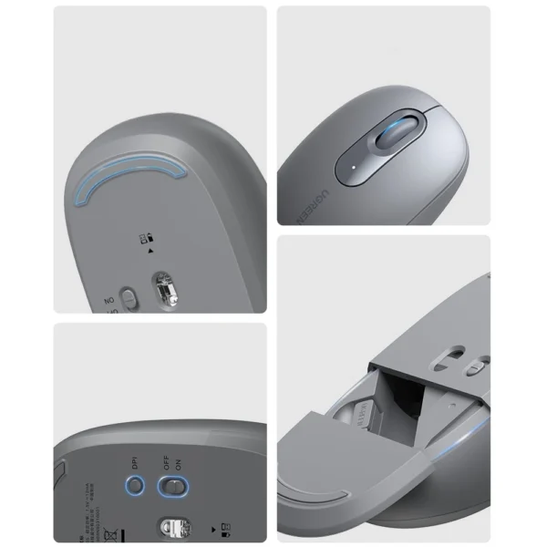 Ugreen MU105 USB 2.4GHz wireless mouse - grayeng