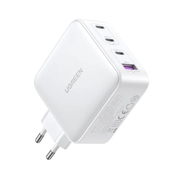 GaN Fast Charger 3xUSB C / USB 100W PPS Ugreen CD226 - Whiteeng