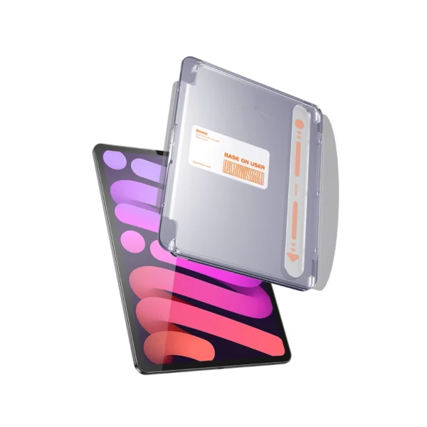 Baseus Crystal tempered glass for iPad Mini 6 8.3'' + mounting kit - transparenteng
