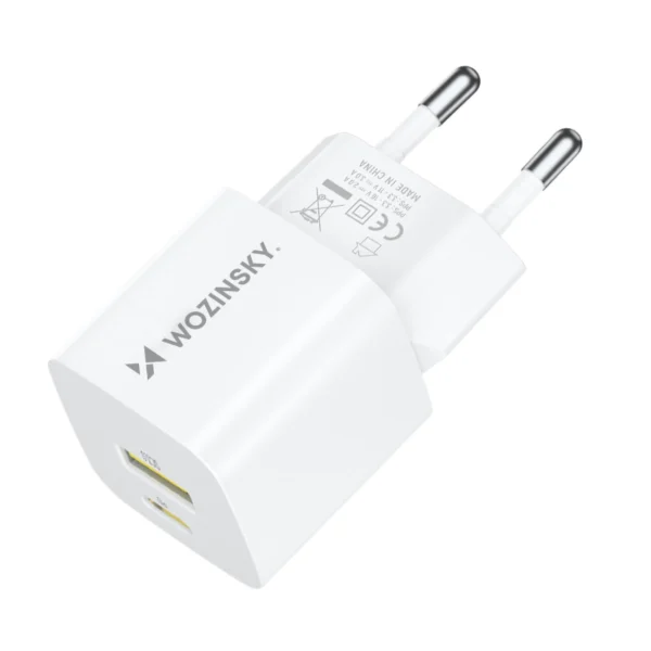 Wozinsky WWCEAC GaN USB-A USB-C 33W wall charger - whiteeng