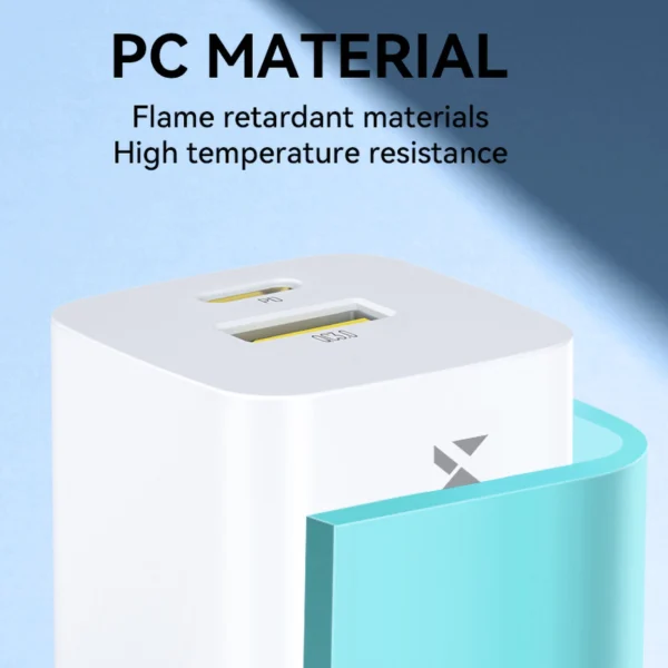 Wozinsky WWCEAC GaN USB-A USB-C 33W wall charger - whiteeng