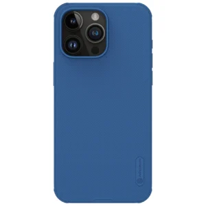 Nillkin Super Frosted Shield Pro reinforced case for iPhone 15 Pro Max - blueeng