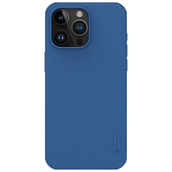 Nillkin Super Frosted Shield Pro reinforced case for iPhone 15 Pro Max - blueeng