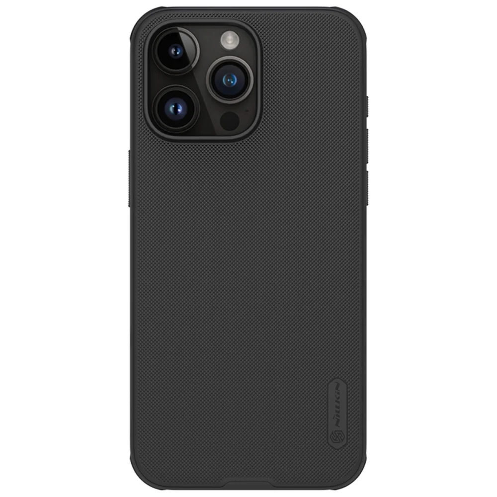 Nillkin Super Frosted Shield Pro reinforced case for iPhone 15 Pro Max - blackeng