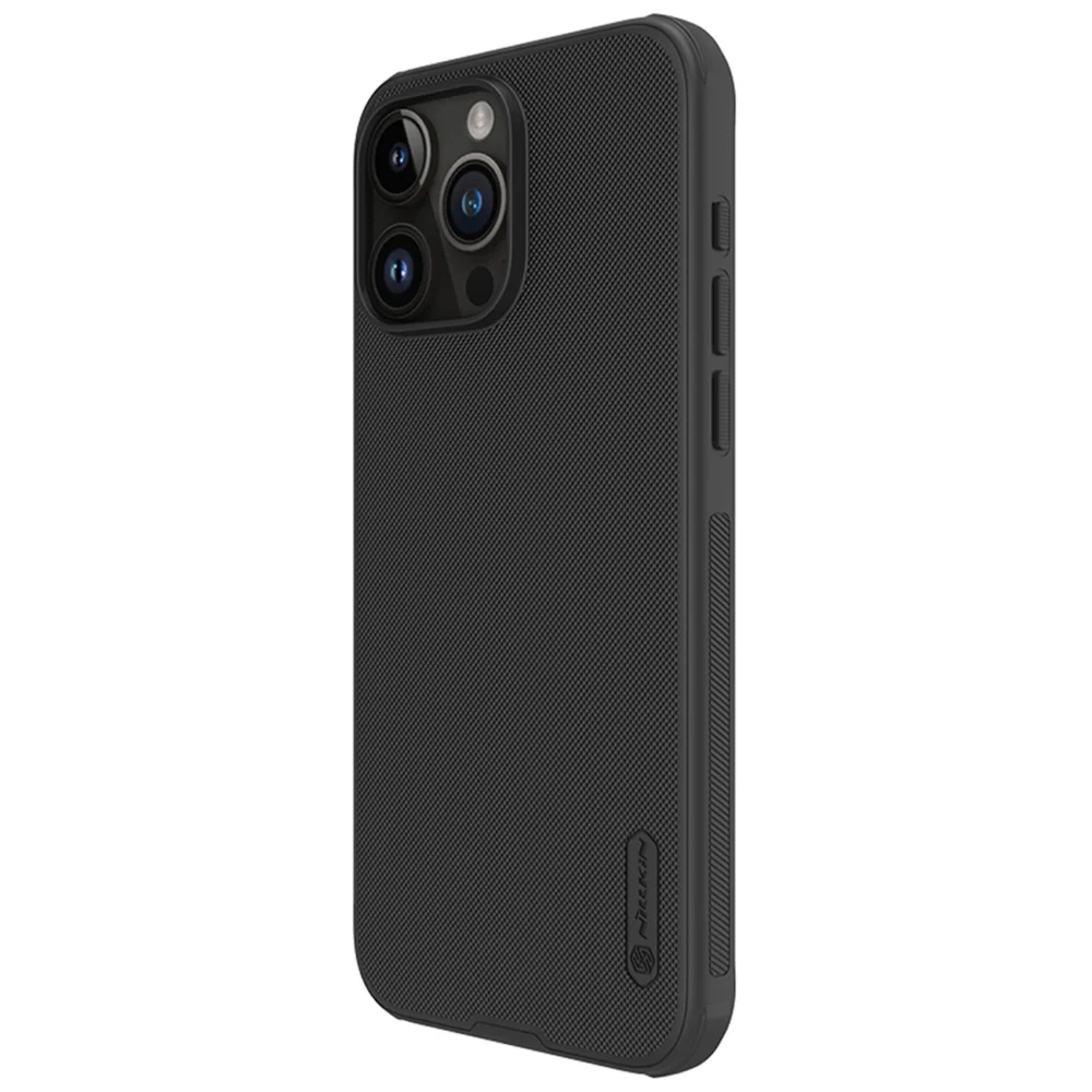 Nillkin Super Frosted Shield Pro reinforced case for iPhone 15 Pro Max - blackeng