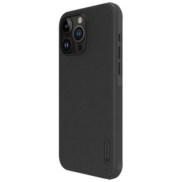 Nillkin Super Frosted Shield Pro reinforced case for iPhone 15 Pro Max - blackeng