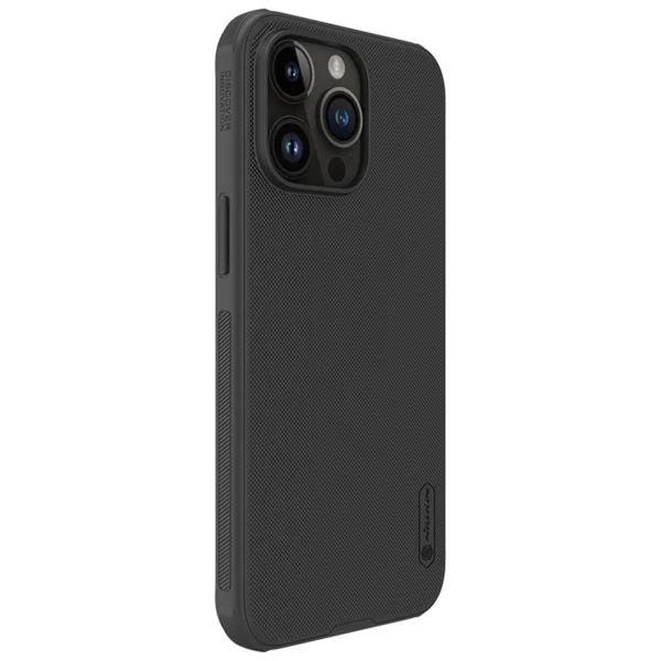 Nillkin Super Frosted Shield Pro reinforced case for iPhone 15 Pro Max - blackeng