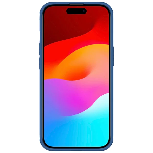Nillkin Super Frosted Shield Pro reinforced case for iPhone 15 Plus - blueeng