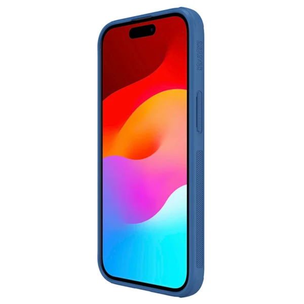 Nillkin Super Frosted Shield Pro reinforced case for iPhone 15 Plus - blueeng
