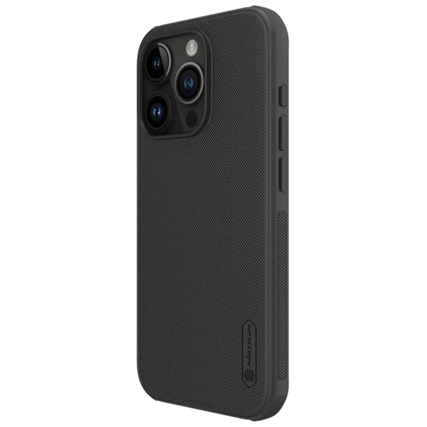 Nillkin Super Frosted Shield Pro reinforced case for iPhone 15 Pro - blackeng