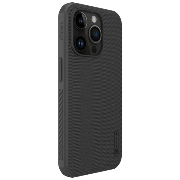 Nillkin Super Frosted Shield Pro reinforced case for iPhone 15 Pro - blackeng