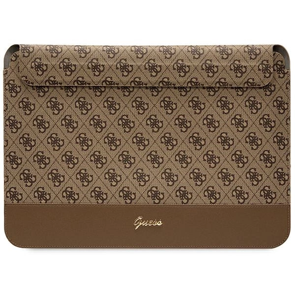 Guess 4G Stripe Metal Logo case for a 14" laptop - browneng