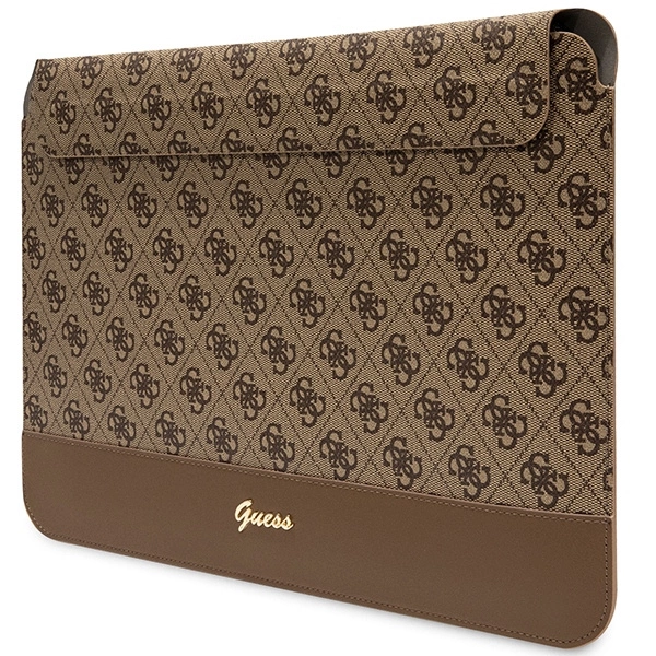 Guess 4G Stripe Metal Logo case for a 14" laptop - browneng