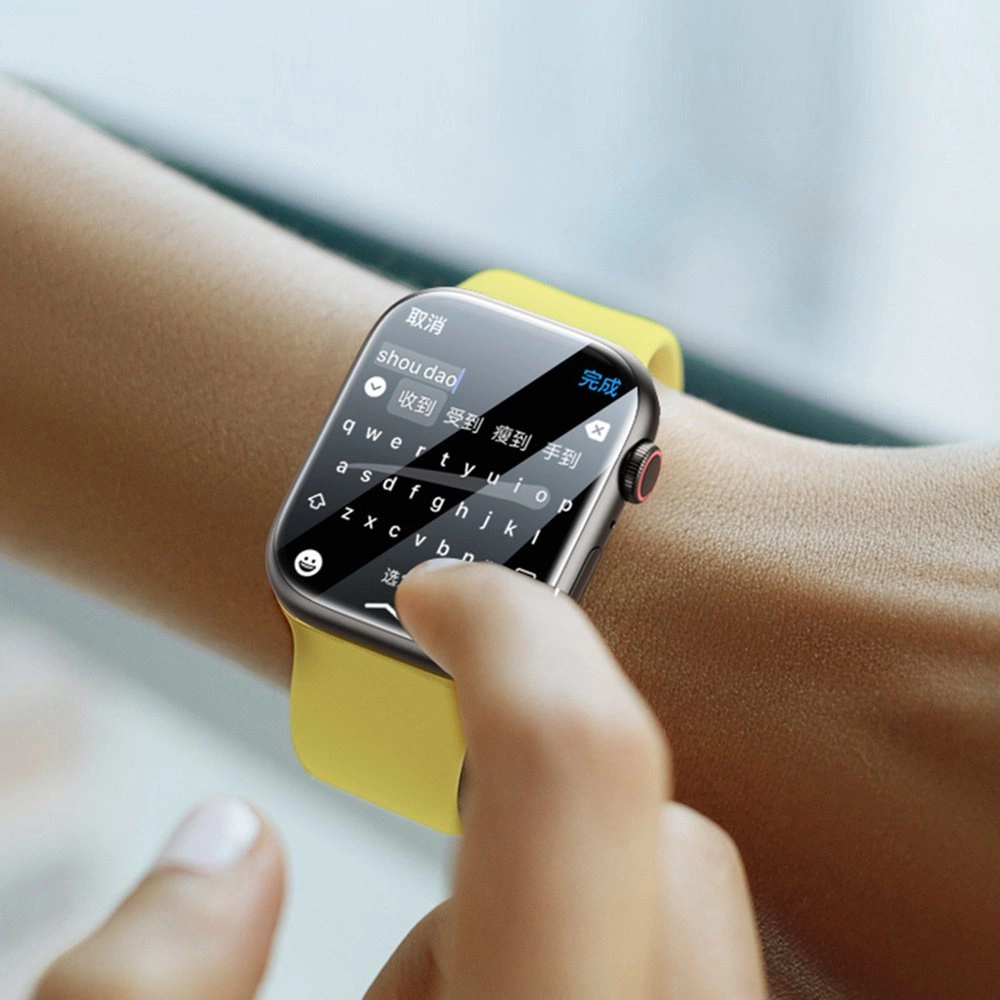 Set of 2x Baseus NanoCrystal protective film for Apple Watch 4/5/6/SE/SE 2 44mm + mounting kit - transparenteng