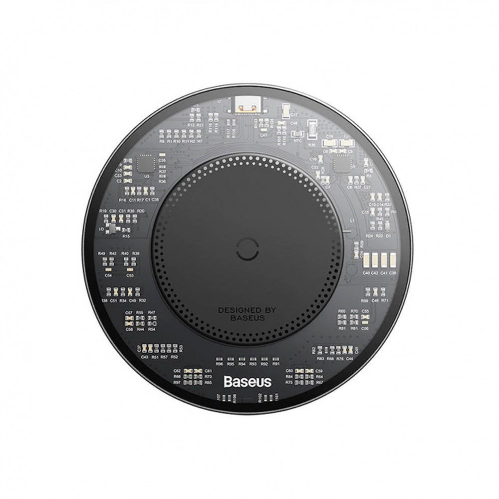 Baseus BS-W530 15W induction charger + USB C cable - USB C 24W 1m - blackeng