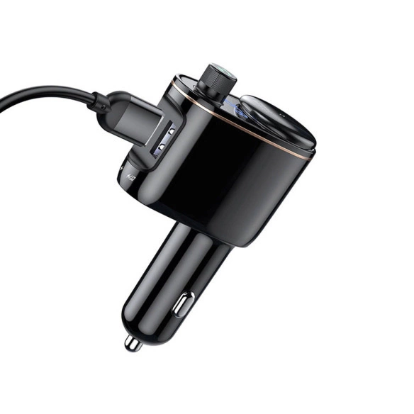 Baseus S-06 Bluetooth/USB car FM transmitter (Overseas Edition) - blackeng