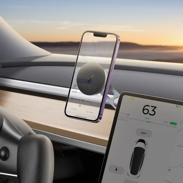 Baseus T-Space magnetic car holder for the cockpit - silvereng