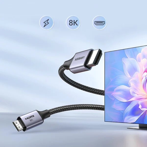 Ugreen HD163 15515 mini HDMI / HDMI 2.1 8K cable 2m - grayeng