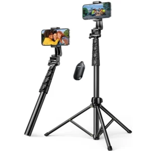 Ugreen LP680 selfie stick with stand and Bluetooth remote control 1.8m - blackeng
