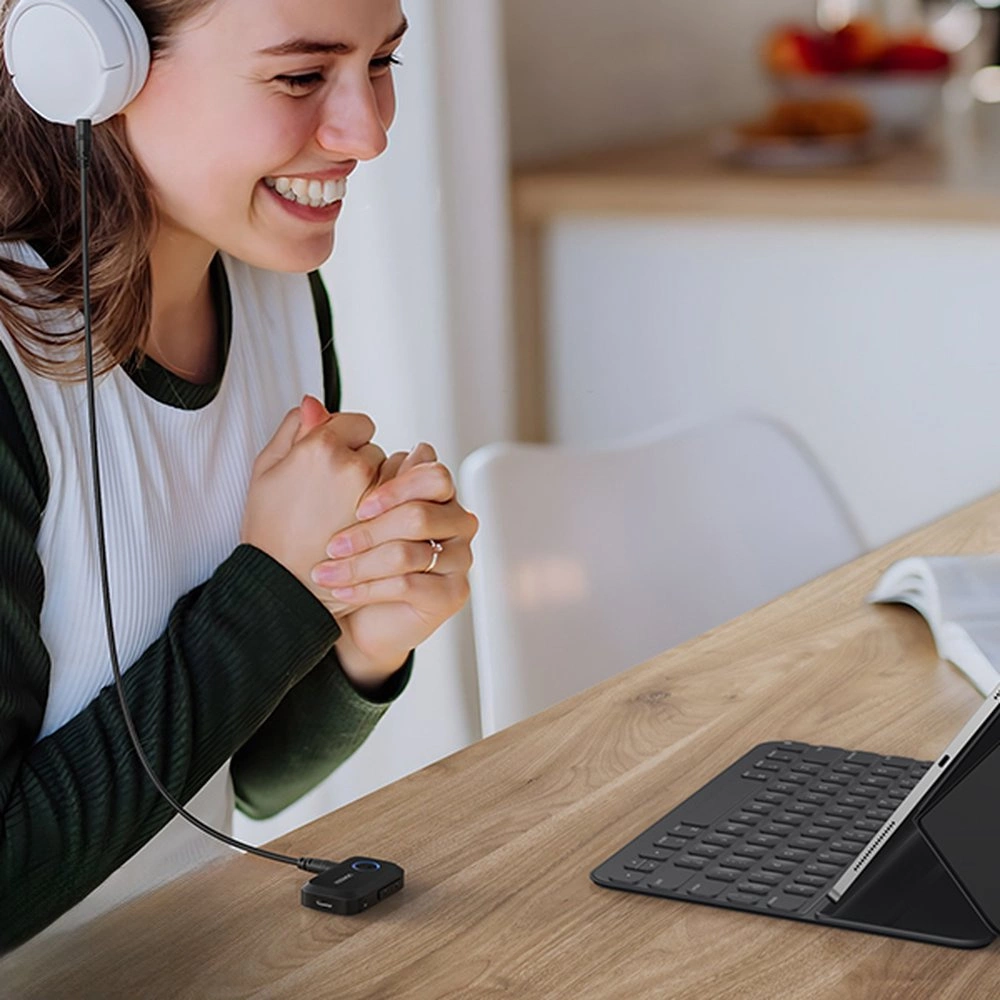 Ugreen CM596 Bluetooth 5.3 AUX sound receiver - blackeng