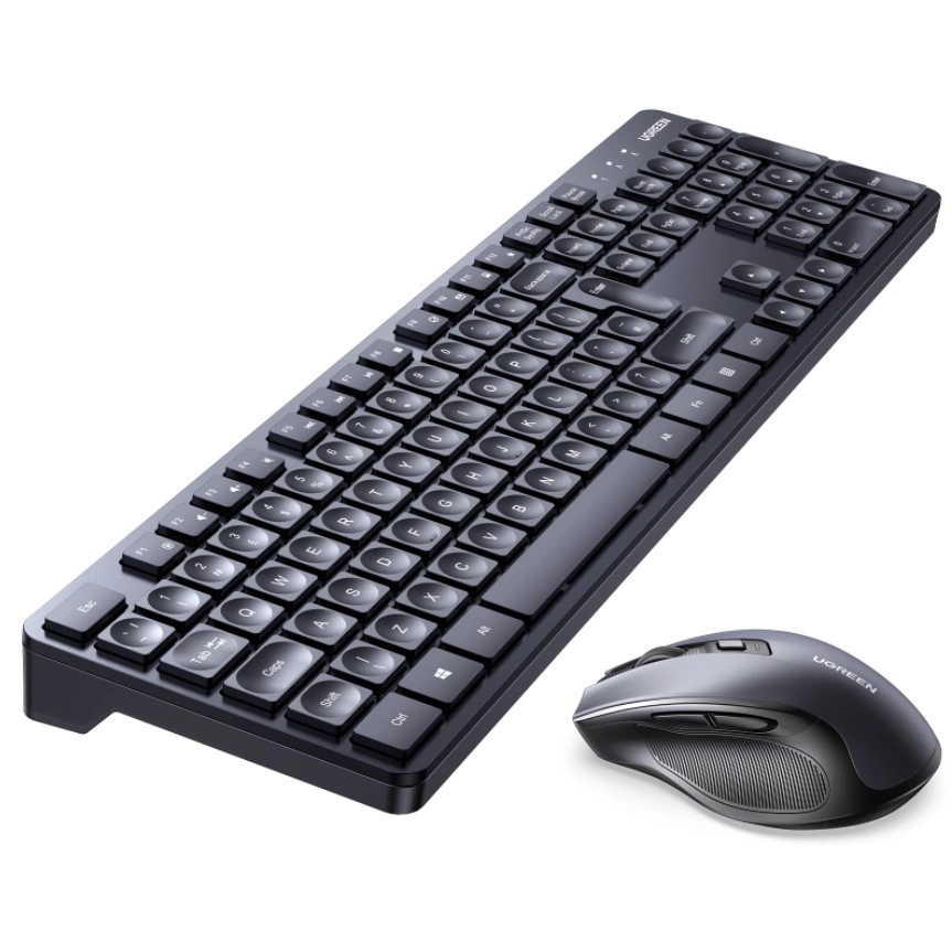 Ugreen MK006 wireless mouse and keyboard set 2.4Ghz - blackeng
