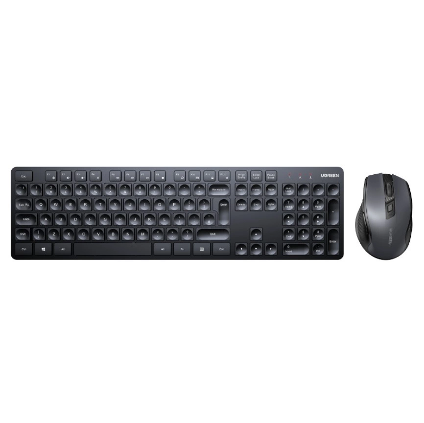 Ugreen MK006 wireless mouse and keyboard set 2.4Ghz - blackeng