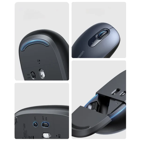 Ugreen MU105 2.4GHz USB wireless mouse - navy blueeng