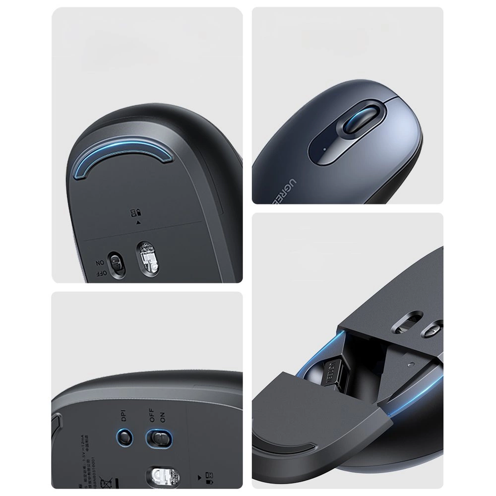 Ugreen MU105 2.4GHz USB wireless mouse - navy blueeng