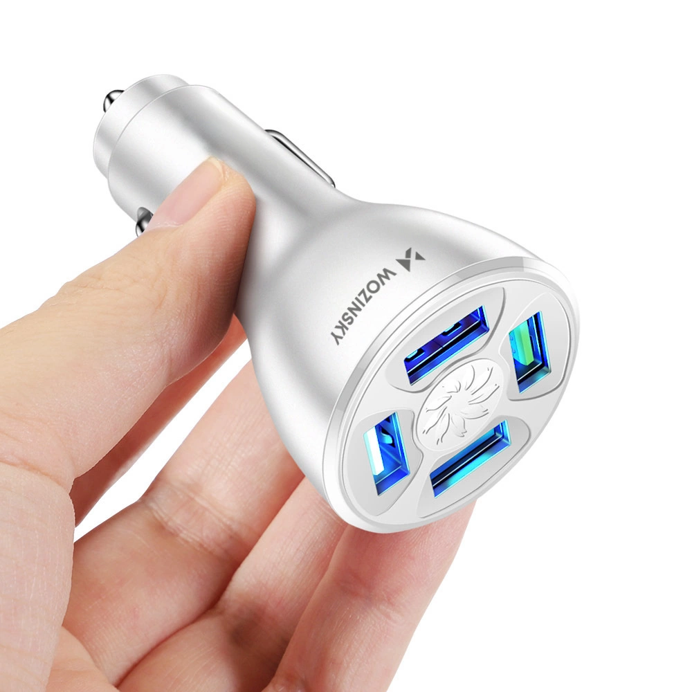 Wozinsky WCCAW 50W 4x USB-A QC car charger - whiteeng