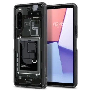Spigen Ultra Hybrid Case for Sony Xperia 10 V - Dark Gray (Zero One Pattern)eng