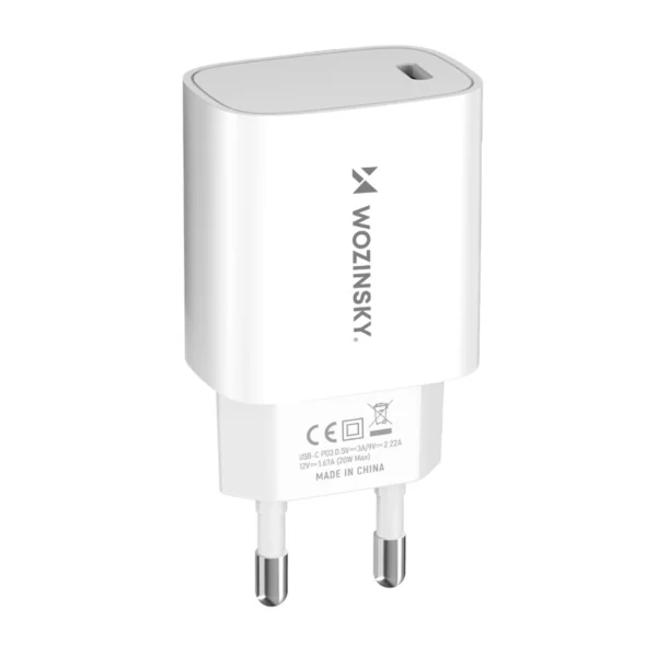 Wozinsky WGWCCW 20W USB-C wall charger - whiteeng