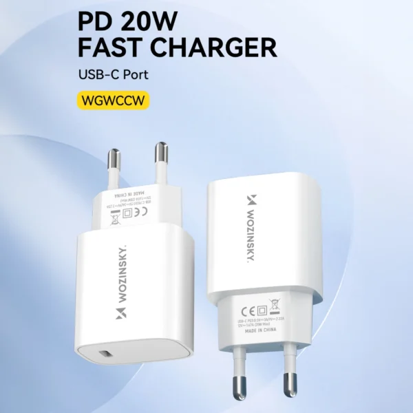 Wozinsky WGWCCW 20W USB-C wall charger - whiteeng