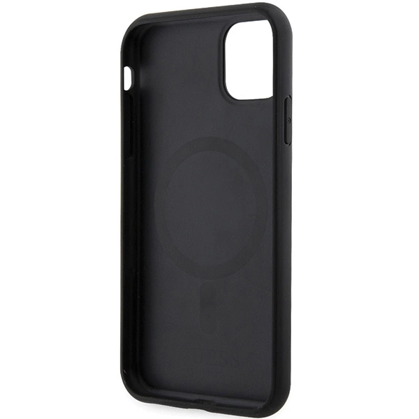 Guess GUHMN61HGCFSEK iPhone 11 / Xr 6.1" black/black hardcase GCube Stripes MagSafeeng
