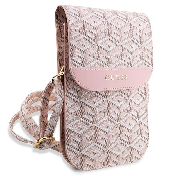 Guess Handbag GUWBHGCFSEP pink/pink GCube Stripeeng