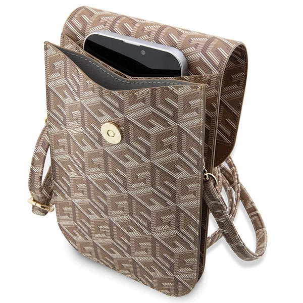 Guess Handbag GUWBHGCFSEW brown/brown GCube Stripeeng